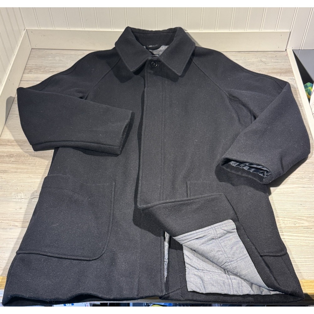 GAP Men's‎ Wool Blend Heavyweight Winter Lined Coat Size XL Dark Navy Blue